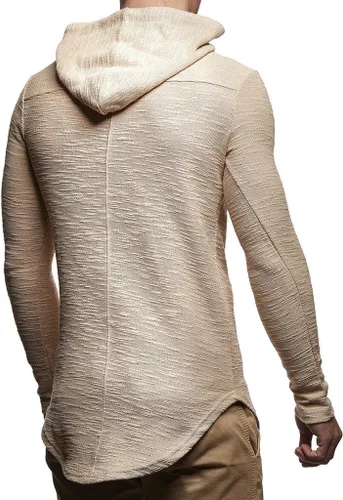 Vista 3 de LEIF NELSON Sudadera de gran tamaño con capucha LN6300 para hombre