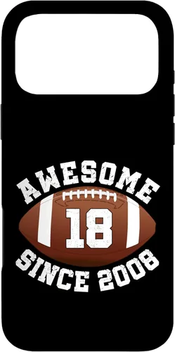 Vista 22 de Awesome Since 2008 18th Birthday Men Son American Football Case for iPhone 17