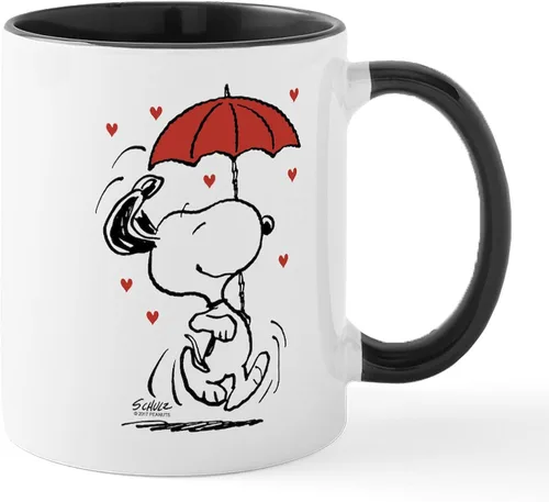 Vista 27 de CafePress Snoopy Mom Hug Mugs Taza de café de cerámica de 11 oz (11.0 fl oz)