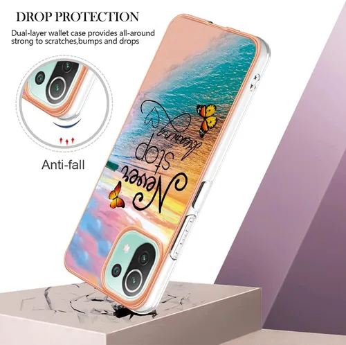 Vista 1001 de Funda compatible con Nothing Phone 1, compatible con Nothing Phone One A063 para teléfono móvil TPU funda FLP