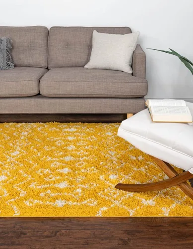 Vista 73 de Unique Loom Moroccan Trellis Shag Collection - Alfombra de área - Meknes (2 pies 2 pulgadas x 3 pies 1 pulgada, rectangular, marrón claro/marfil)