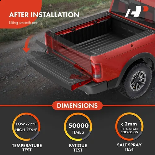 Vista 8 de A-Premium Soporte de Gas de Asistencia de Elevación de Compuerta Trasera Izquierda Compatible con Nissan Frontier 2005-2021