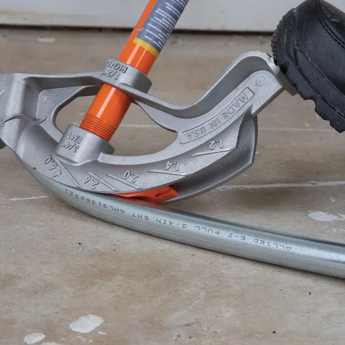 Vista 9 de KLEIN TOOLS 51606 Doblador de conductos de aluminio de montaje completo, 1/2-pulgada EMT, pedal ancho para alimentos, símbolos de referencia