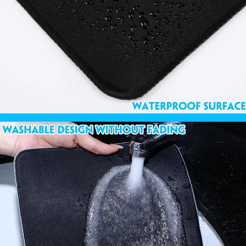 Vista 5 de Xuhal 6 alfombrillas de mouse a granel de 0.118 pulgadas con base de goma antideslizante cosida impermeable, alfombrilla de mouse a granel