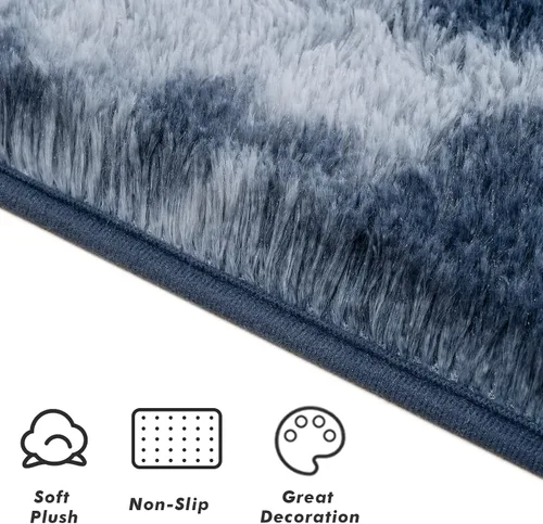 Vista 136 de Softlife Alfombra naranja para dormitorio, alfombra de felpa esponjosa para sala de estar para niñas, alfombra lanuda para niños, alfombra suave