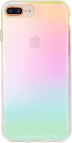 Vista 14 de VELVET CAVIAR Funda brillante iridiscente para iPhone 8 Plus/iPhone 7 Plus, funda protectora estética para mujer (cuarzo ópalo azul)