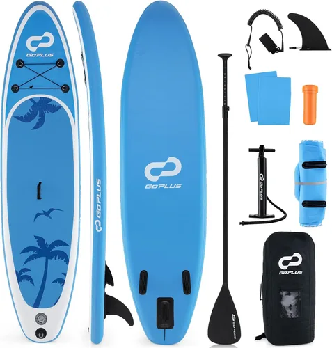 Vista 19 de Goplus Inflatable Stand Up Paddle Board w/SUP Paddleboard Accessories