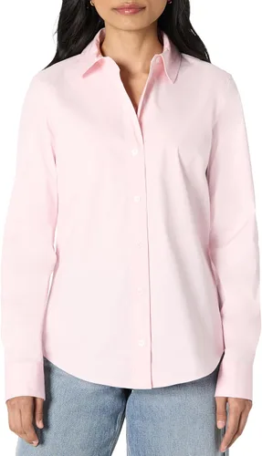 Vista 8 de Amazon Essentials Camisa de vestir con botones y popelina elástica de ajuste regular para mujer