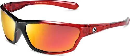 Vista 25 de Nitrogen Gafas de sol deportivas polarizadas envolventes para hombres y mujeres, UV400, para conducir, pescar, correr, gafas de sol
