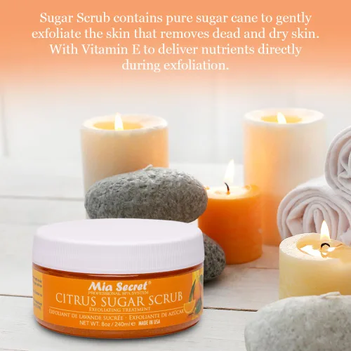 Vista 2 de Mia Secret Exfoliantes de azúcar SPA&BODY (Citrus, 32oz)