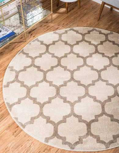 Vista 72 de Unique Loom Trellis Collection - Alfombra de área de Filadelfia, rectangular de 2 pies 2 pulgadas x 3 pies, color morado y marfil