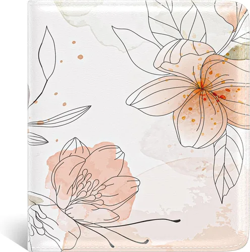 Vista 9 de Nipichsha Cartera para mujer, billetera pequeña y delgada con bloqueo RFID para tarjetas de crédito, cartera de cuero compacta de dos pliegues