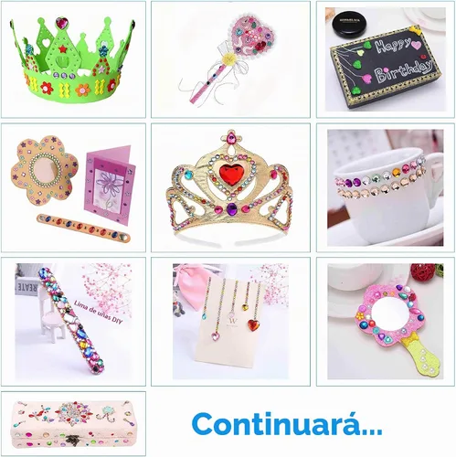 Vista 7 de RICHNESS 110 piezas Joyas Autoadhesivas para Manualidades Jumbo Bling Pegatinas de Gemas de Cristal Formas y Colores Surtidos Pegatinas de Strass