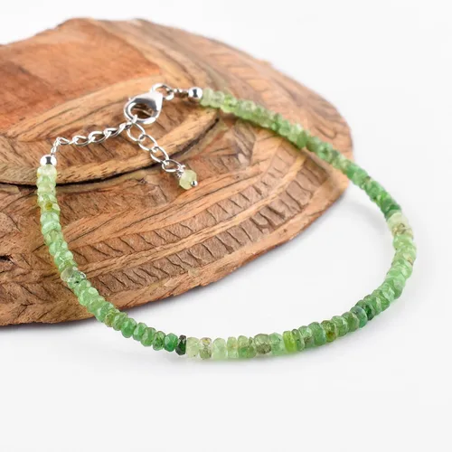 Vista 12 de Gifts For Women Shaded Beads Bracelets for Women, Natural Gemstone Handmade Full Beaded Jewelry, Birthstone, Crystals and Healing Stones 925