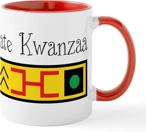 Vista 8 de CafePress Celebrate Kwanzaa - Taza de café de cerámica de 11 oz (11.0 fl oz)