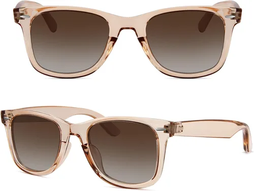 Vista 53 de MEETSUN Polarized Sunglasses for Women Men Classic Retro Square Frame Driving Sun Glasses UV Protection