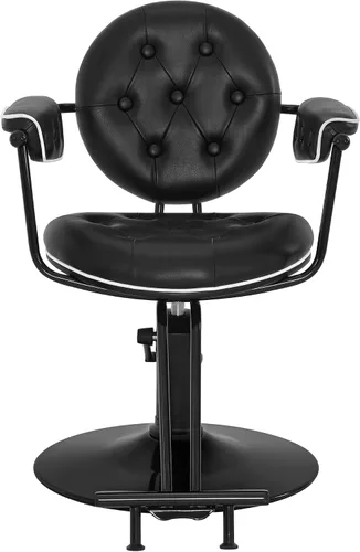 Vista 9 de BarberPub Silla de peluquería para estilista, silla de peluquería hidráulica, peluquería y salón en casa 8435 (negro)