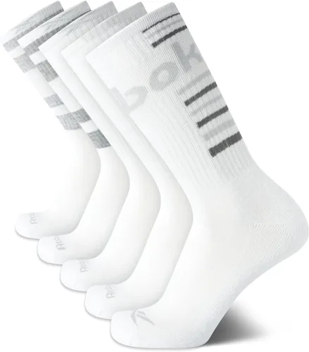 Vista 9 de Reebok Calcetines deportivos acolchados que absorben la humedad, paquete de Todo negro