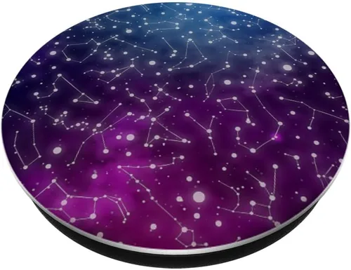 Vista 2 de Planets Universe Celestial Galaxy Star Constellation Space PopSockets PopGrip: agarre intercambiable para teléfonos y tabletas