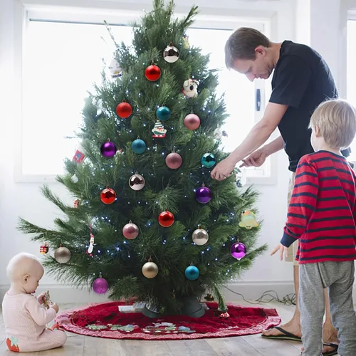 Vista 6 de 24 bolas decorativas de Navidad para árbol de Navidad, adornos de bolas inastillables de Navidad, bolas colgantes de Navidad para decoración
