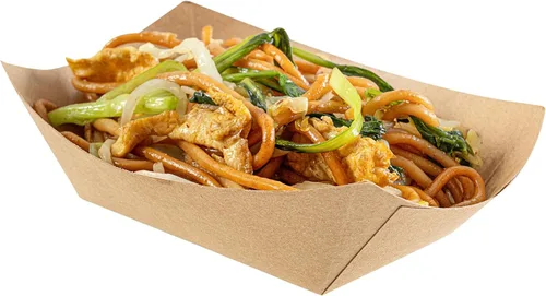 Vista 38 de Restaurantware -Bio Tek - Bandejas de alimentos de 2 onzas, 400 bandejas de papel desechables para alimentos, resistentes, a prueba de grasa, botes
