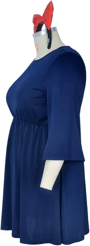Vista 3 de miccostumes Disfraz de bruja para mujer, disfraz de Halloween, talla grande