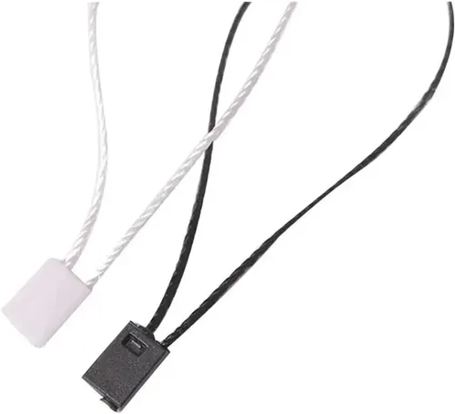 Vista 6 de 2000Pcs Nylon Snap Lock Pin Loop Fastener Hook Ties Easy and Fast to Attach Hang Tag Strings Hangtag Seal Tags(Black)