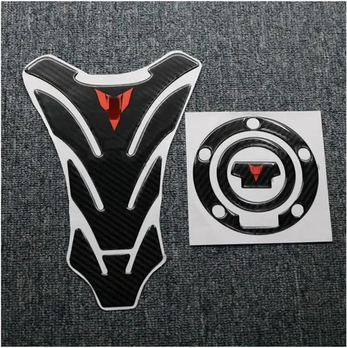 Vista 4 de Motorcycle Tank Pads for Y&AMAHA MT03 MT07 MT09 FZ07 MT-07 MT10 MT25 Fuel Tank Carbon Fiber Sticker Cover Pad Motorcycle Decorative Decal Sticker