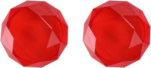 Vista 3 de Joystick Cover Silicone Controller Joystick Button Cap Crystal Appearence (Red)
