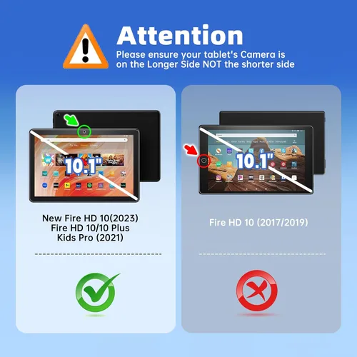 Vista 5 de Protector de pantalla para tableta Amazon Fire HD 10 Kids y Fire HD 10 Kids Pro de 10.1 pulgadas, Fire HD 10 (13ª/11ª generación)/Fire HD 10 Plus
