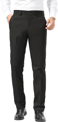 Vista 11 de Plaid&Plain - Pantalones chinos, a los tobillos de corte ajustado, elásticos, color caqui, para hombre
