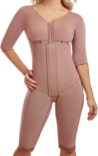Vista 8 de Faja Mia 0710 Fajas Colombianas Reductoras y Moldeadoras Post Surgery Compression Garment Full Body Shaper