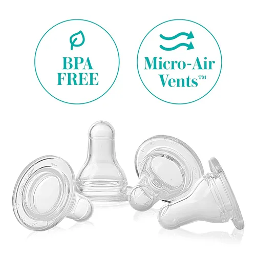 Vista 2 de Evenflo 4 Pack Classic Silicone Nipple Slow Flow