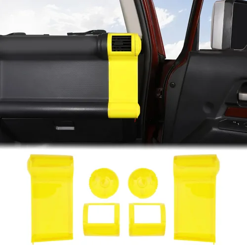 Vista 8 de Aunginsy Cubierta de salida de aire lateral de consola central compatible con Toyota FJ Cruiser 2007-2021 Cubierta de panel lateral de aire