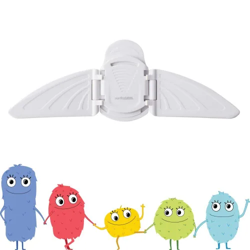 Vista 7 de Toddleroo by North States - Cerradura de puerta corredera y ventana para protección de bebés: Cerradura de puerta corredera para seguridad infantil