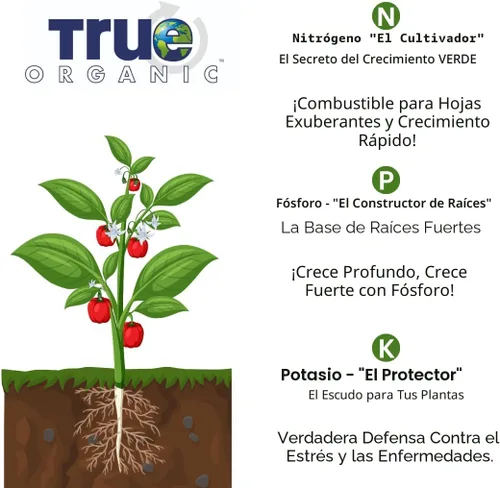 Vista 6 de True Organic Harina de sangre: fertilizante orgánico con alto contenido de nitrógeno para un rápido crecimiento vegetativo, bolsa de 3 libras cubre