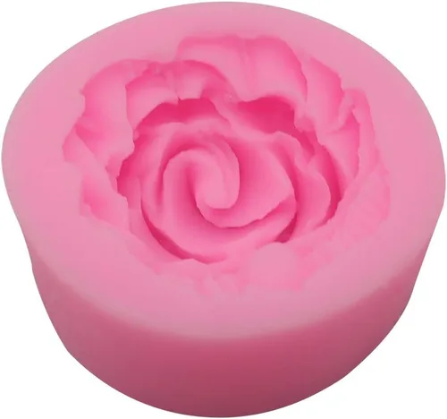 Vista 3 de 2 moldes de silicona en forma de rosa con flores 3D para cupcakes, postres, chocolate, gelatina, decoración de galletas, joyas, pasteles, chocolate