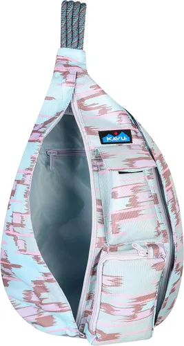 Vista 3 de KAVU - Bolsa de hombro cruzada, compacta y ligera, correa de cuerda