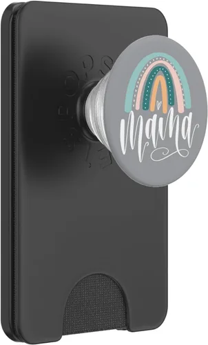 Vista 7 de Mama with Rainbow & Heart JLZ069 PopSockets PopGrip intercambiable