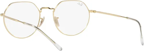 Vista 6 de Ray-Ban Unisex Rx6465f Jack Low Bridge Fit Round Prescription Eyewear Frames