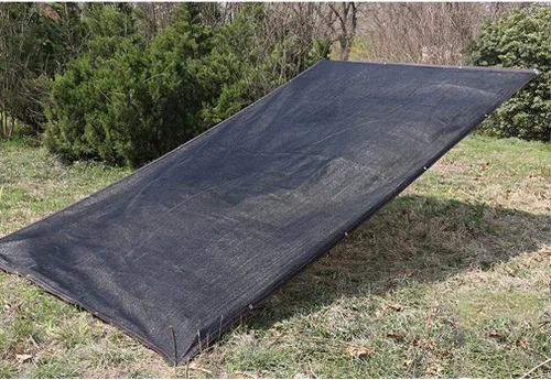 Vista 5 de Tela transpirable resistente a los rayos UV, malla de sombra rectangular negra, tasa de sombreado 95 %, para el hogar al aire libre, patio