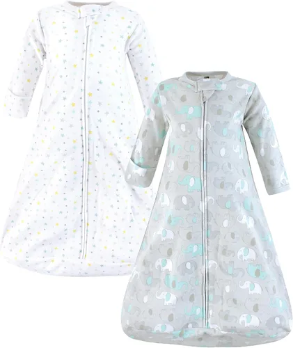 Vista 29 de Hudson Baby Saco de dormir unisex de algodón con manga larga para bebé, saco, manta