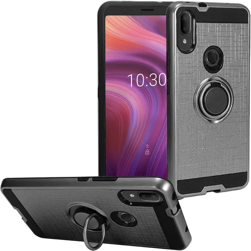Vista 9 de Para Alcatel 3V (2019) 5032W - Funda híbrida con soporte de anillo - RS2 Gold