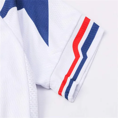Vista 6 de JPOJPO USA Cycling Jersey Men Short Sleeve Bike Shirts Biking Jersey Summer American Bicycle Tops with 3 Pockets Reflective