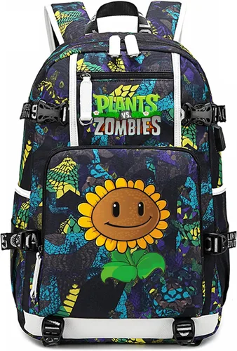 Vista 27 de ISaikoy Plants vs. Zombies Mochila Bolsa para Portátil Color Azul 1