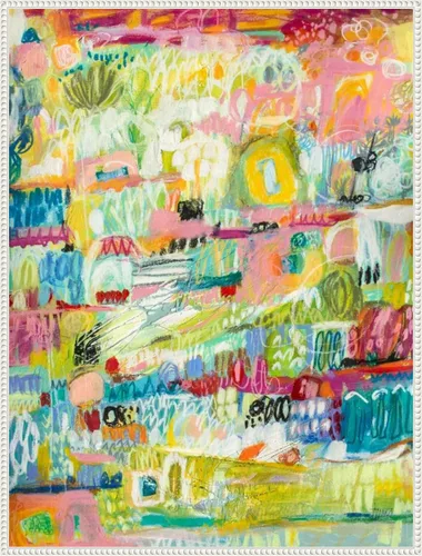 Vista 11 de Amanti Art Karen Fields - Lienzo enmarcado para pared, 24 x 18 pulgadas, jardín bohemio II por Karen Fields, lienzo enmarcado para pared, arte