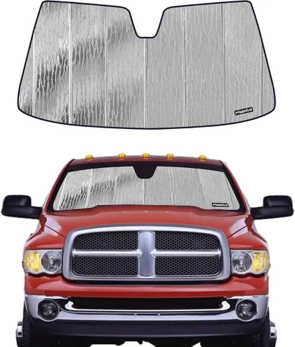 Vista 18 de Parasol para parabrisas Ram 2500/3500/4500/5500 2019-2025 con sensor de 5 pulgadas de ancho para ventana delantera, protección