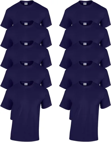 Vista 8 de Gildan Camiseta G500 para hombre Ceniza/baya