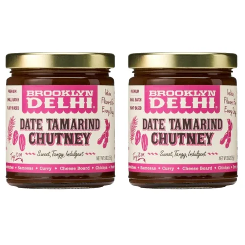 Vista 7 de Brooklyn Delhi - Date Tamarind Chutney - Made with Sweet Dates and Tamarind - Vegan, Nothing Artificial - 9oz