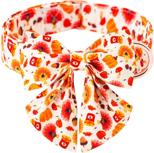 Vista 16 de Tunkoo Collar para perro con pajarita, elegante, a cuadros, suave, cómodo, de algodón, ajustable, hebilla de metal premium, pequeño, mediano